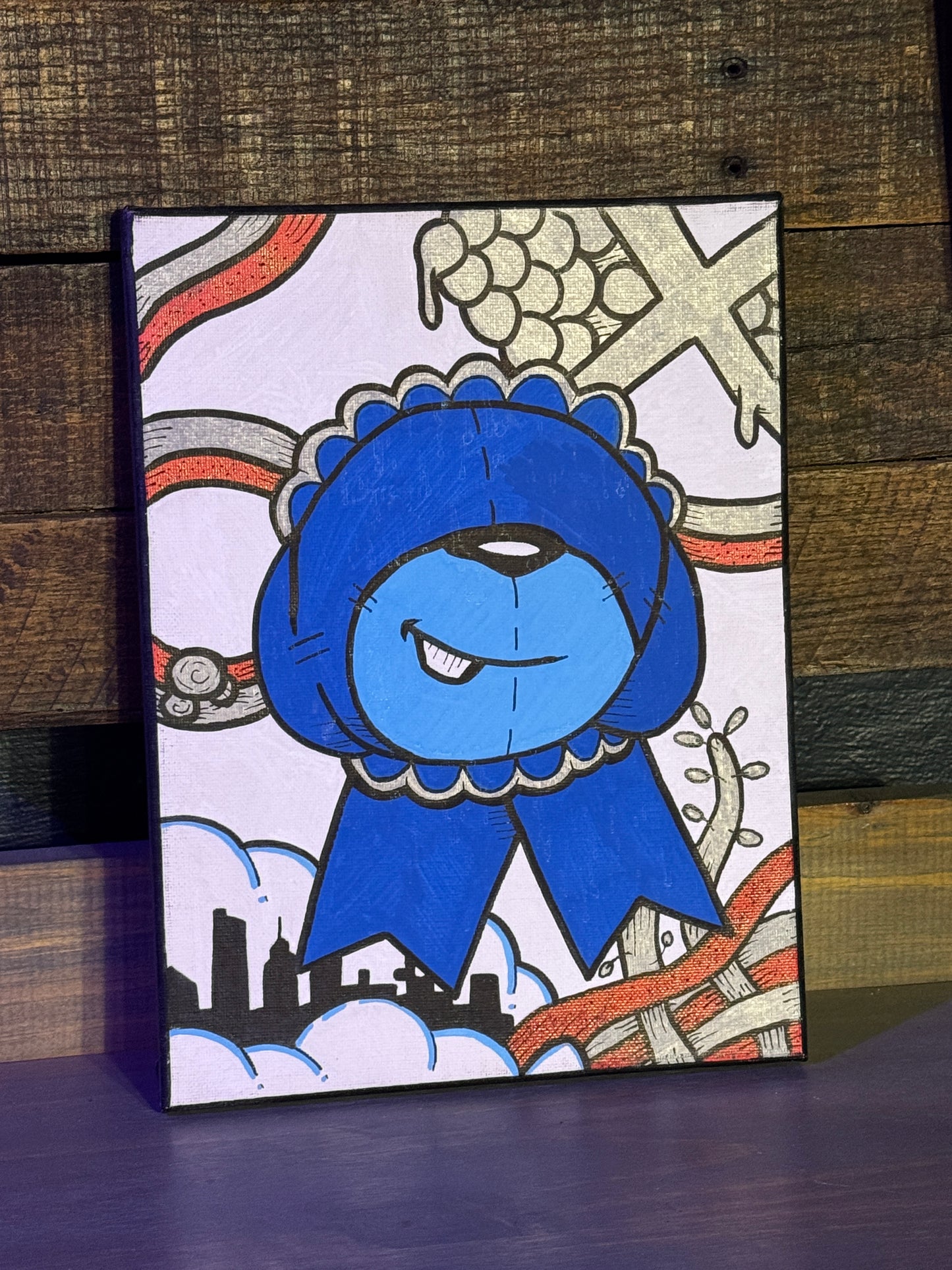 Mr Bear Canvas (pabst)