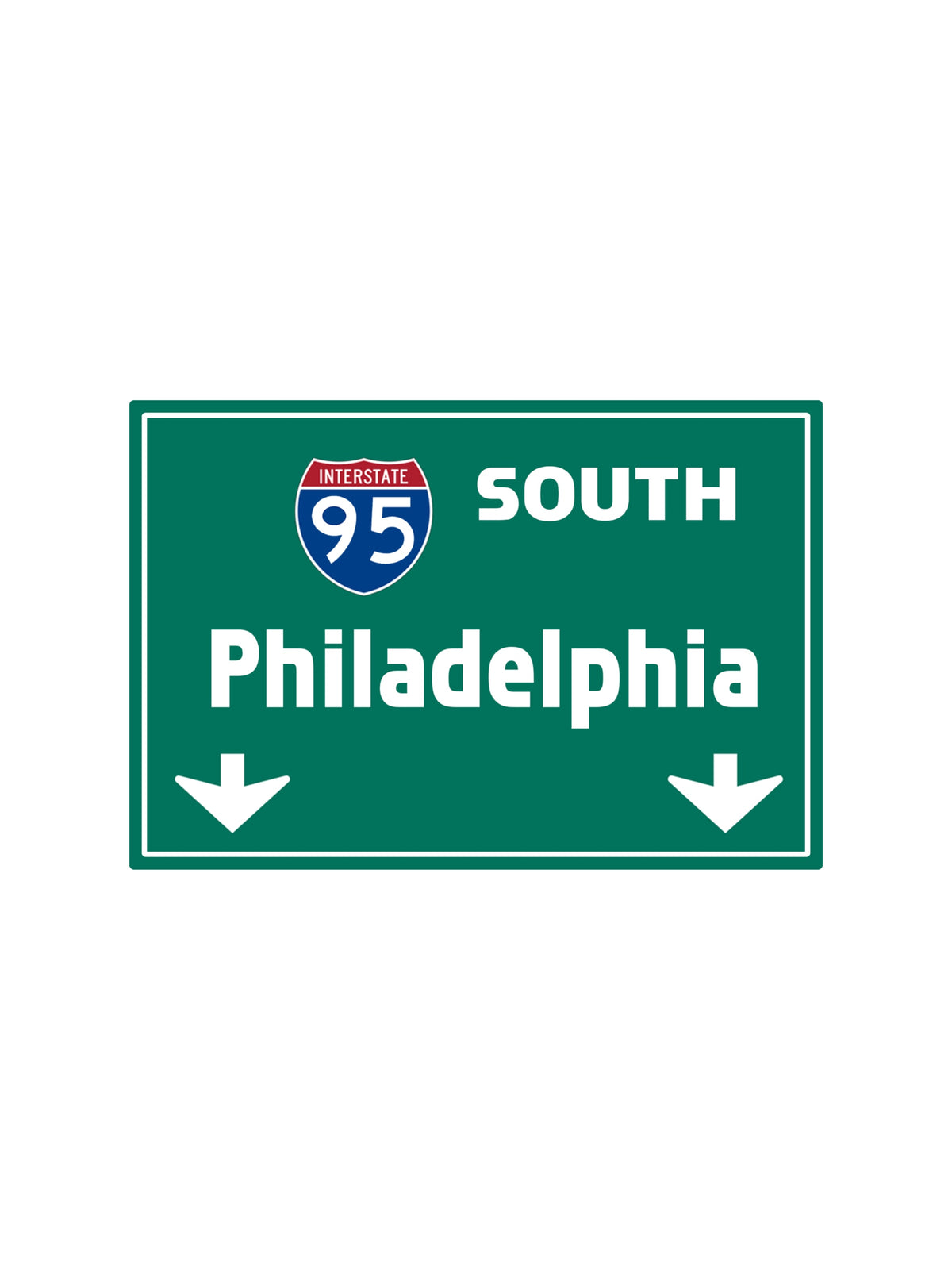mini 95 SOUTH Philadelphia Sign