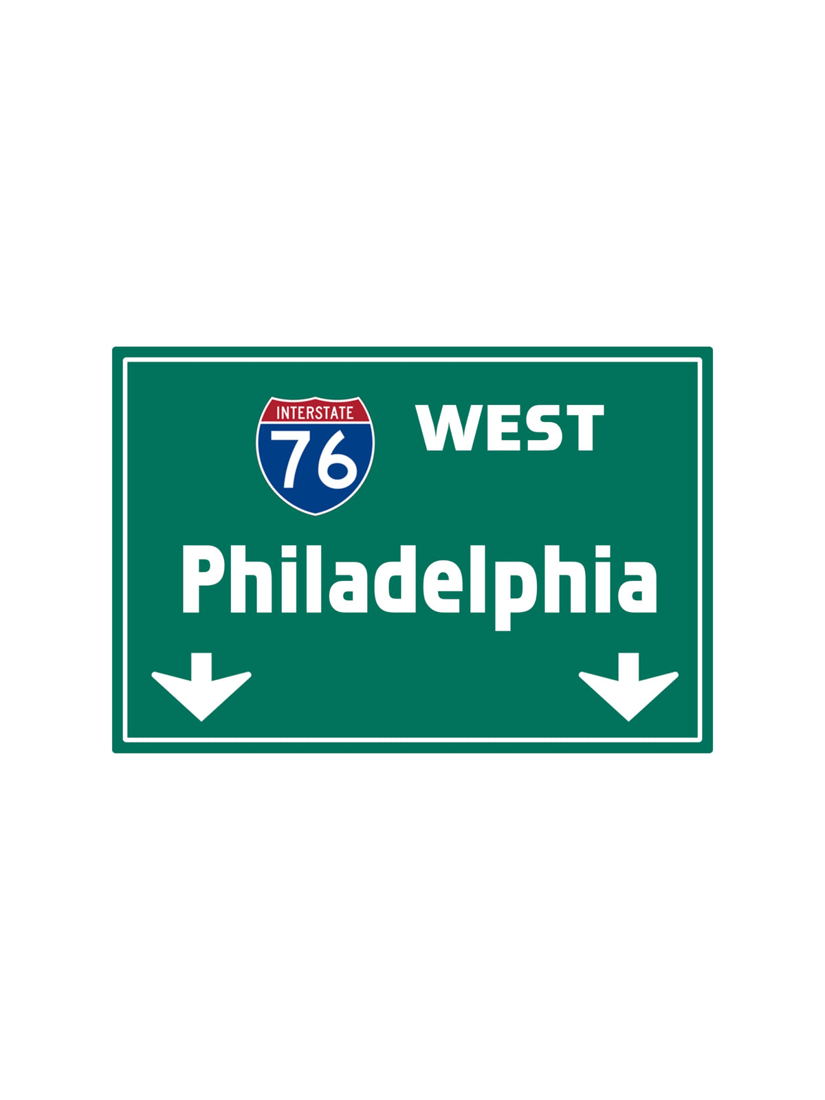 mini 95 WEST Philadelphia Sign